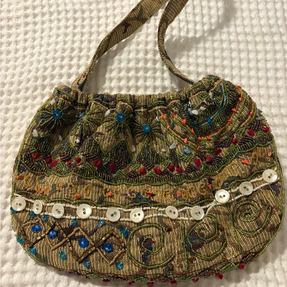 Boho Chic Embroidered Mini Bag